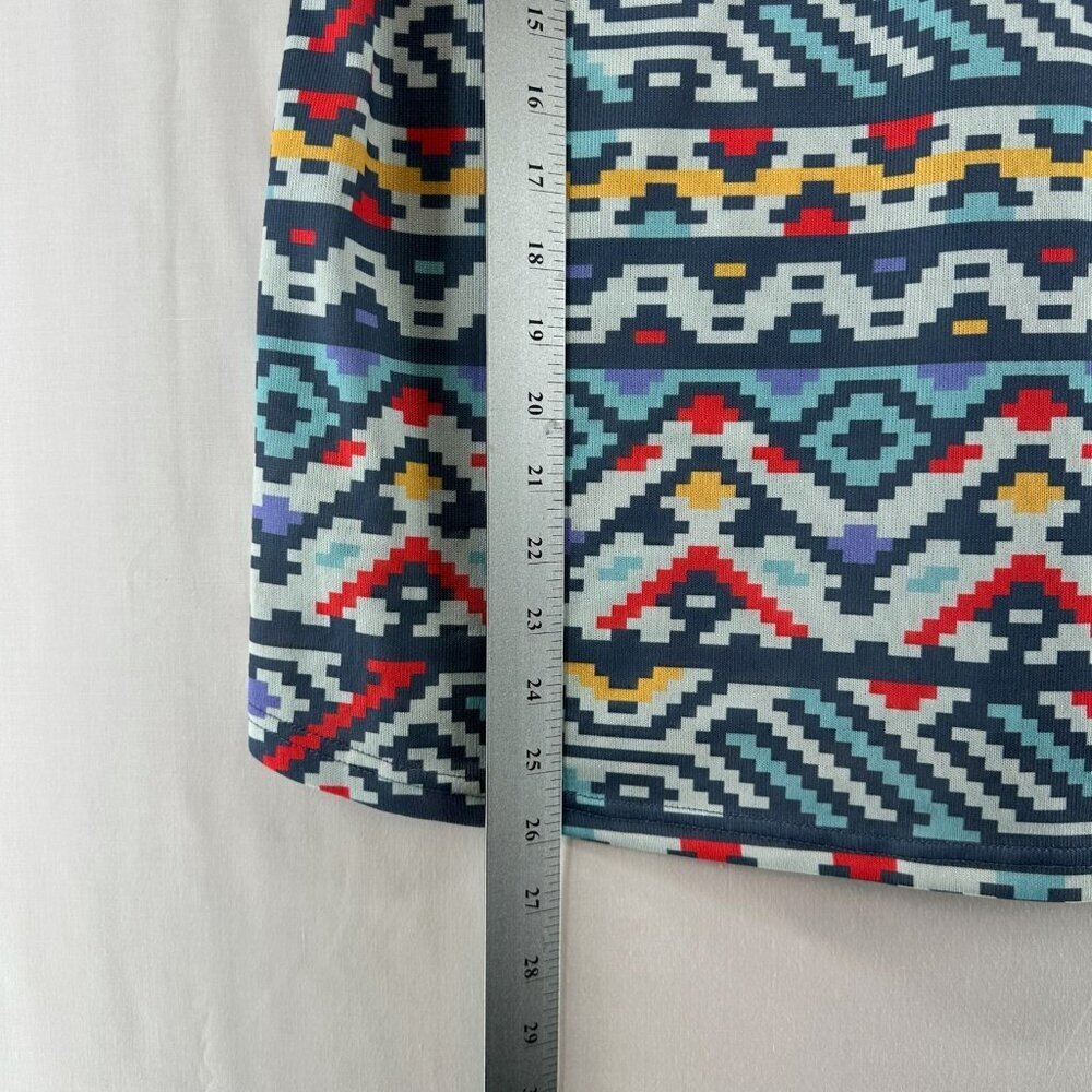 Roper Tank Top Womens Size L Southwestern Aztec V-Neck Sleeveless Shell Blue - Picture 11 of 11